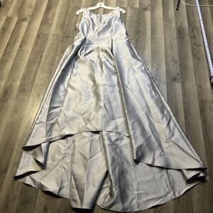 Adrianna Appel Silver/grey Formal High Low Gown Dress Formal Wear Size 12